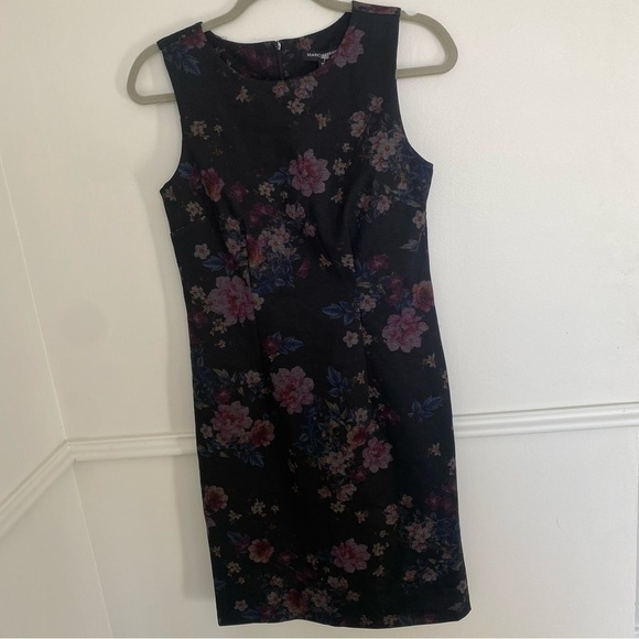 MARIO Serrani Knee Length Shift Floral Dress Medium - Picture 4 of 8
